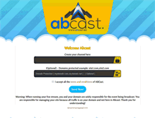 Tablet Screenshot of abcast.net